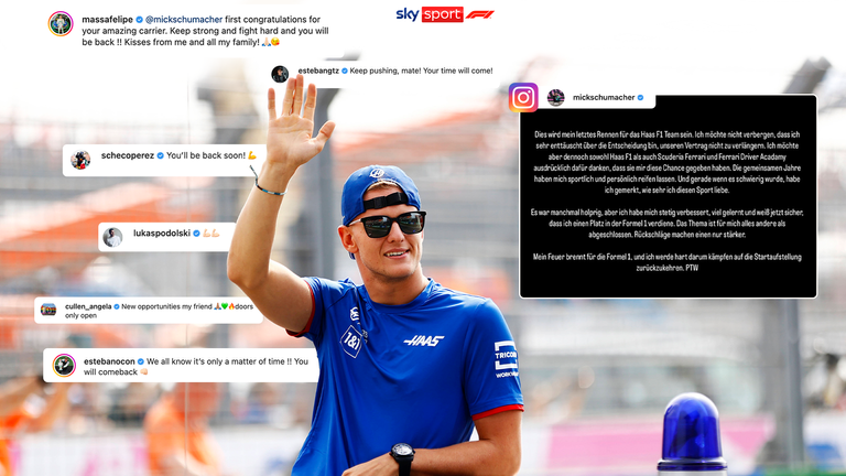 Nach seinem Aus erhielt Mick Schumacher viel Zuspruch.