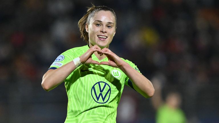 Ewa Pajor erzielte den Ausgleich für den VfL Wolfsburg.