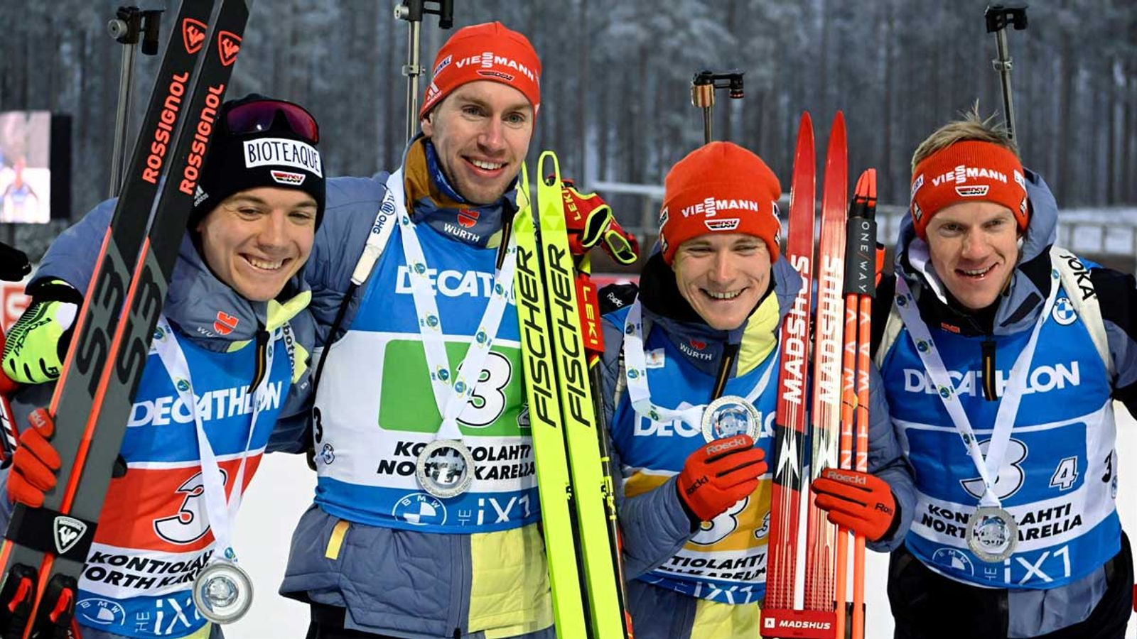 Biathlon Männer-Staffel bei Norwegen-Sieg auf Rang drei Wintersport News Sky Sport