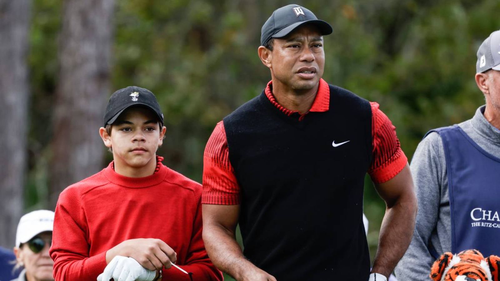 Golf Woods und Sohn Charlie begeistern bei gemeinsamen PGA-Turnier Golf News Sky Sport