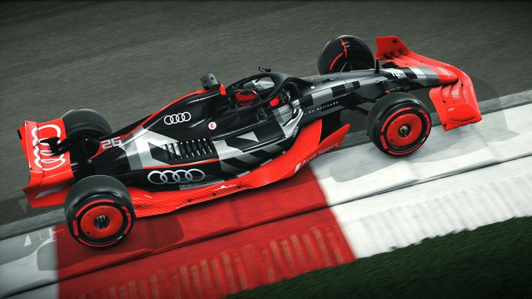 Das Showcar von Audi ist ab sofort virtuell auf den Konsolen spielbar (Quelle: Audi).