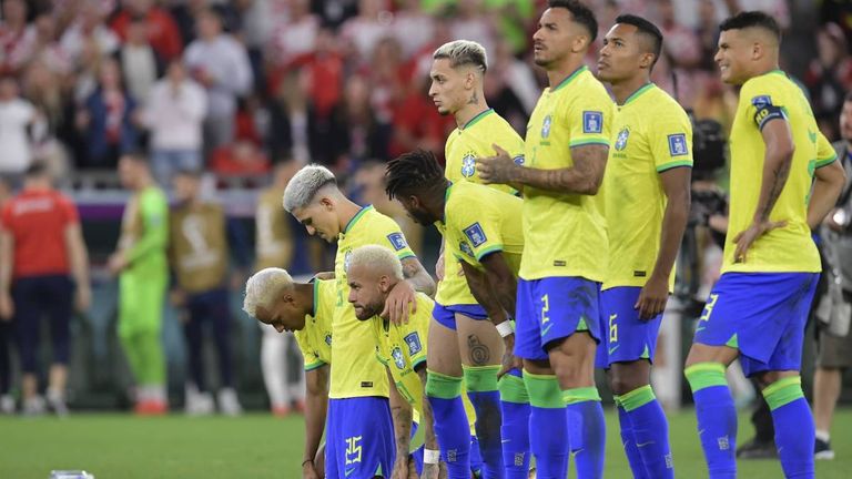 Neymar war beim Elfmeterschießen gegen Kroatien zum Zuschauen verdammt gewesen.