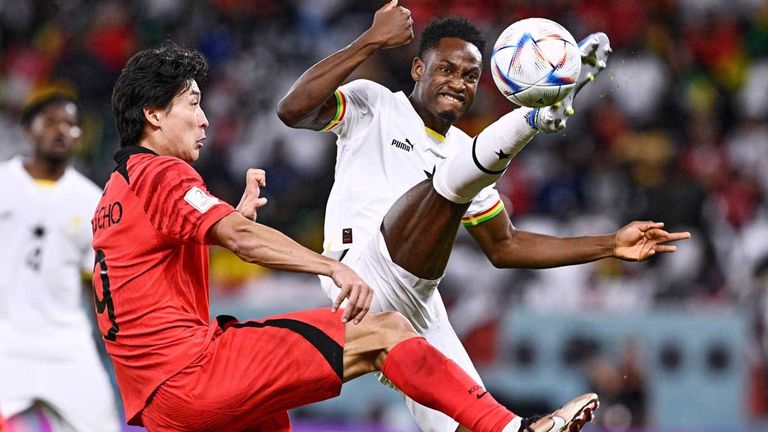 Ghana, Südkorea (beide im Bild) und Uruguay kämpfen in Gruppe H um den Einzug ins WM-Achtelfinale.