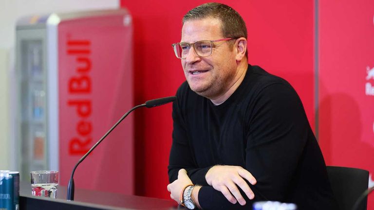 RB Leipzigs neuer Boss Max Eberl äußert sich auf seiner Vorstellungs-PK zu zahlreichen Personalien - unter anderem zu Christopher Nkunku und Konrad Laimer. 