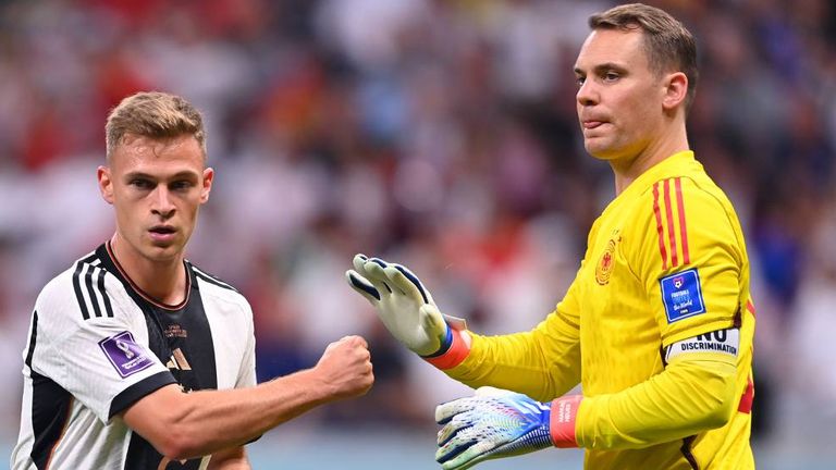 Joshua Kimmich (l.) und Manuel Neuer (r.) haben sich nach dem WM-Aus mit Deutschland via Instagram zu Wort gemeldet. 