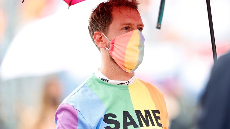 Eindeutiges Zeichen: Sebastian Vettel setzte in Ungarn ein Zeichen gegen die Unterdrückung homosexueller Menschen.