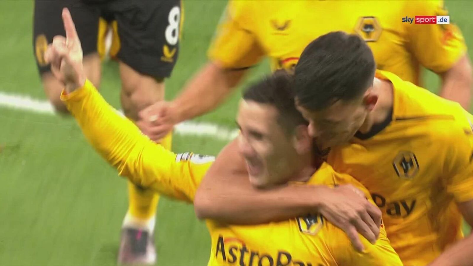 Premier League Aston Villa und Wolverhampton spielen 11 Fußball