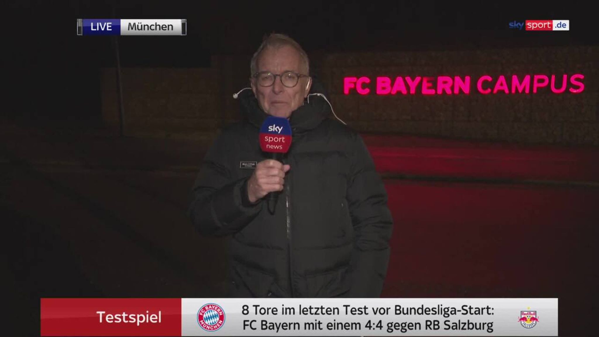 FC Bayern Winter-Test gegen Salzburg Fußball News Sky Sport