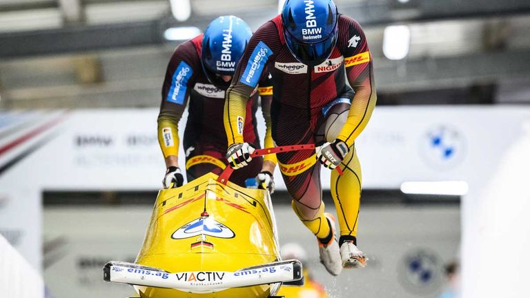 Johannes Lochner gewinnt EM-Gold im Zweierbob.