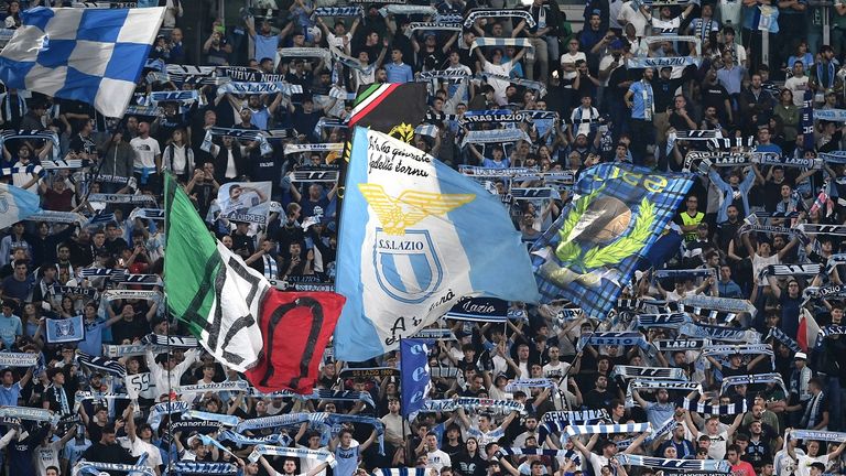 Teile der Tribüne von Lazio Rom werden als Bestrafung beim Heimspiel gegen den FC Empoli leer bleiben 