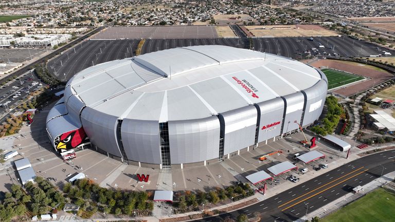 Die Entscheidung des 57. Super Bowl fällt im State Farm Stadium in Glendale, Arizona. Normalerweise spielen hier die Arizona Cardinals. 