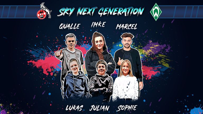 Bei "Sky Next Generation" werden die Kinderreporter Lukas, Julian und Sophie gemeinsam mit Frank Buschmann das Topspiel Köln gegen Bremen kommentieren.