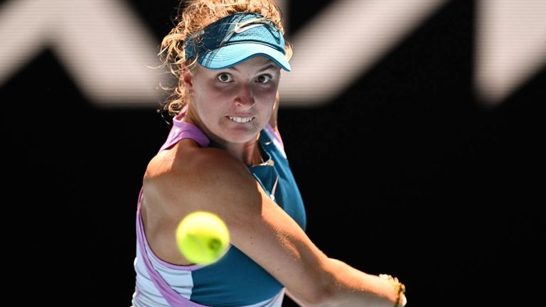 Das tschechische Toptalent Linda Fruhvirtova hat den Einzug ins AO-Viertelfinale knapp verpasst.