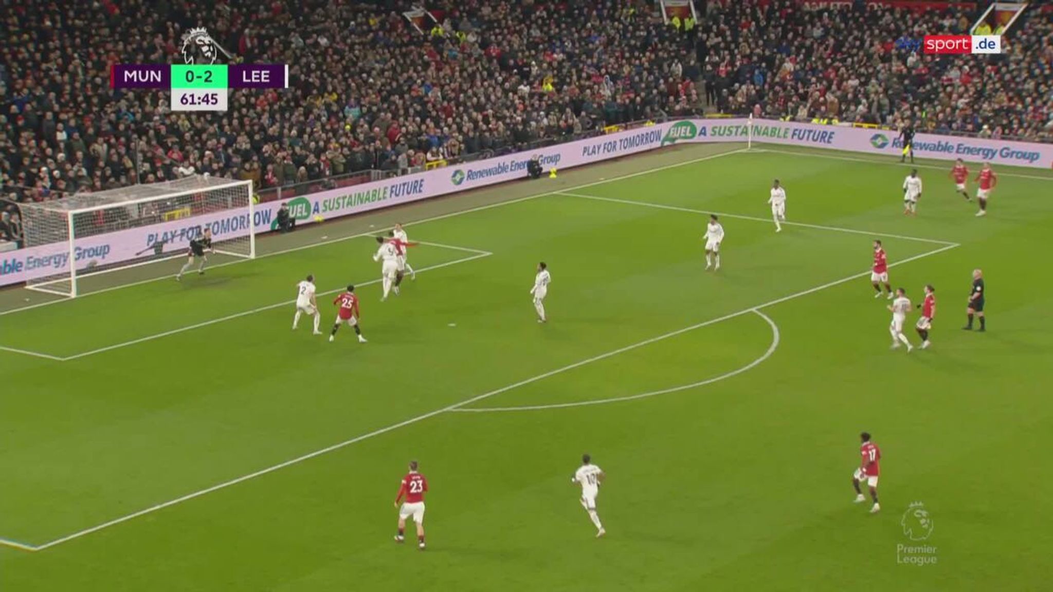 Tabelle Man United Leeds 08.02.2023