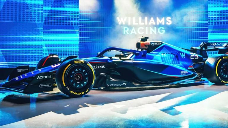 Der neue Williams 45 (Quelle: Twitter/Williams Racing).
