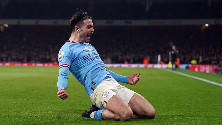 Jack Grealish und Manchester City übernehmen die Tabellenführung nach dem Top-Spiel gegen Arsenal. 