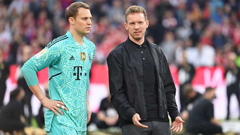 Das Verhältnis zwischen Bayern-Kapitän Manuel Neuer (l.) und Trainer Julian Nagelsmann ist schon seit Monaten angeknackst.