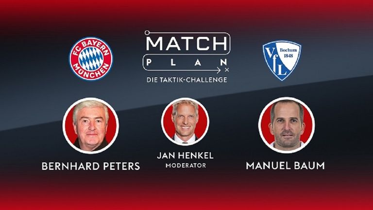 Debüt von Bernhard Peters im Matchplan-Studio. Bayern gegen Bochum. Der ehemalige DFB-Berater Peters präsentiert diverse Trainingsformen.