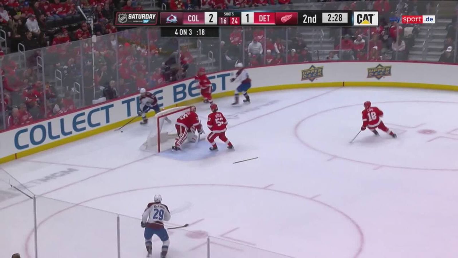 NHL Colorado Avalanche nimmt Red Wings auseinander NHL News Sky Sport