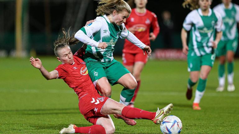 Gegen Werder Bremen setzen die Frauen des 1. FC Köln ihren Negativlauf fort.