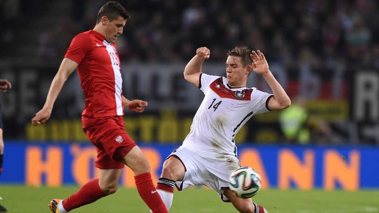 OLIVER SORG: Spielte 82 Minuten am 13.05.2014 beim 0:0 im Testspiel gegen Polen.