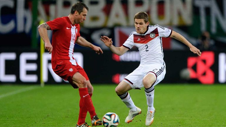 SEBASTIAN JUNG: Spielte 19 Minuten am 13.05.2014 beim 0:0 im Testspiel gegen Polen.