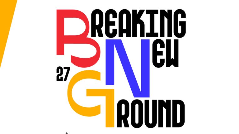 Der DFB bewirbt sich mit den niederländischen und belgischen Verbänden um die Ausrichtung der WM 2027. Der Slogan lautet "Breaking New Ground" (Quelle: Twitter/@BNG2027).