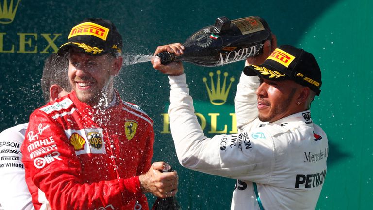 Saison 2018 | Weltmeister: Lewis Hamilton (Mercedes/408) - Vize-Weltmeister: Sebastian Vettel (Ferrari/320).