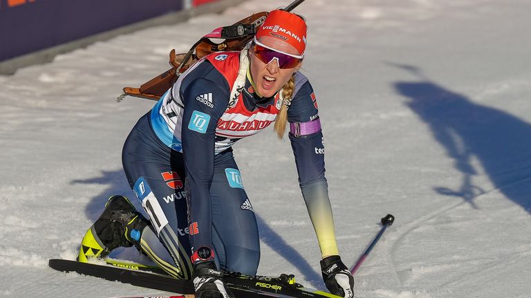 Denise Hermann-Wick erlebte bei der Staffel in Östersund einen gebrauchten Tag.