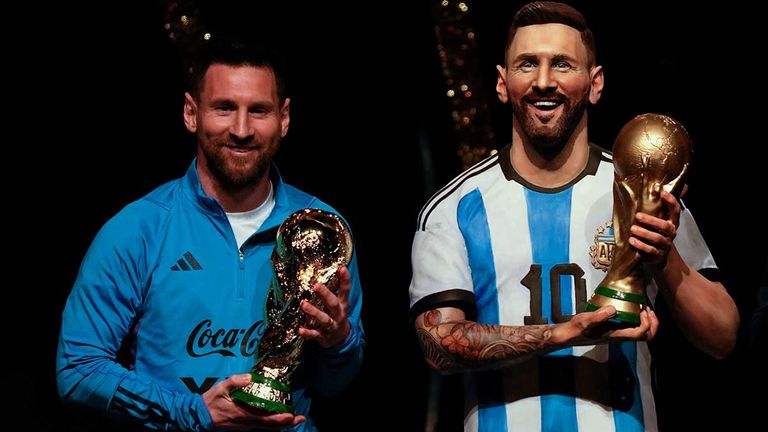 Hommage an Messi! Der Superstar erhält eine eigene Statue neben Maradona und Pele.