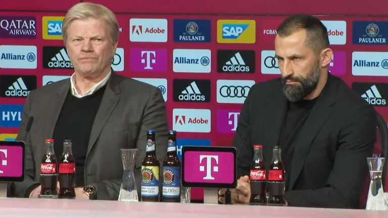 Oliver Kahn (l.) und Hasan Salihamidzic haben sich zum Trainer-Beben in München geäußert.
