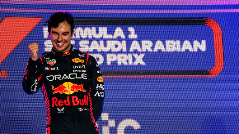 Red-Bull-Fahrer Sergio Perez gewann den Grand Prix in Jeddah.