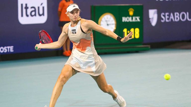 Jelena Rybakina steht in Miami im Finale.