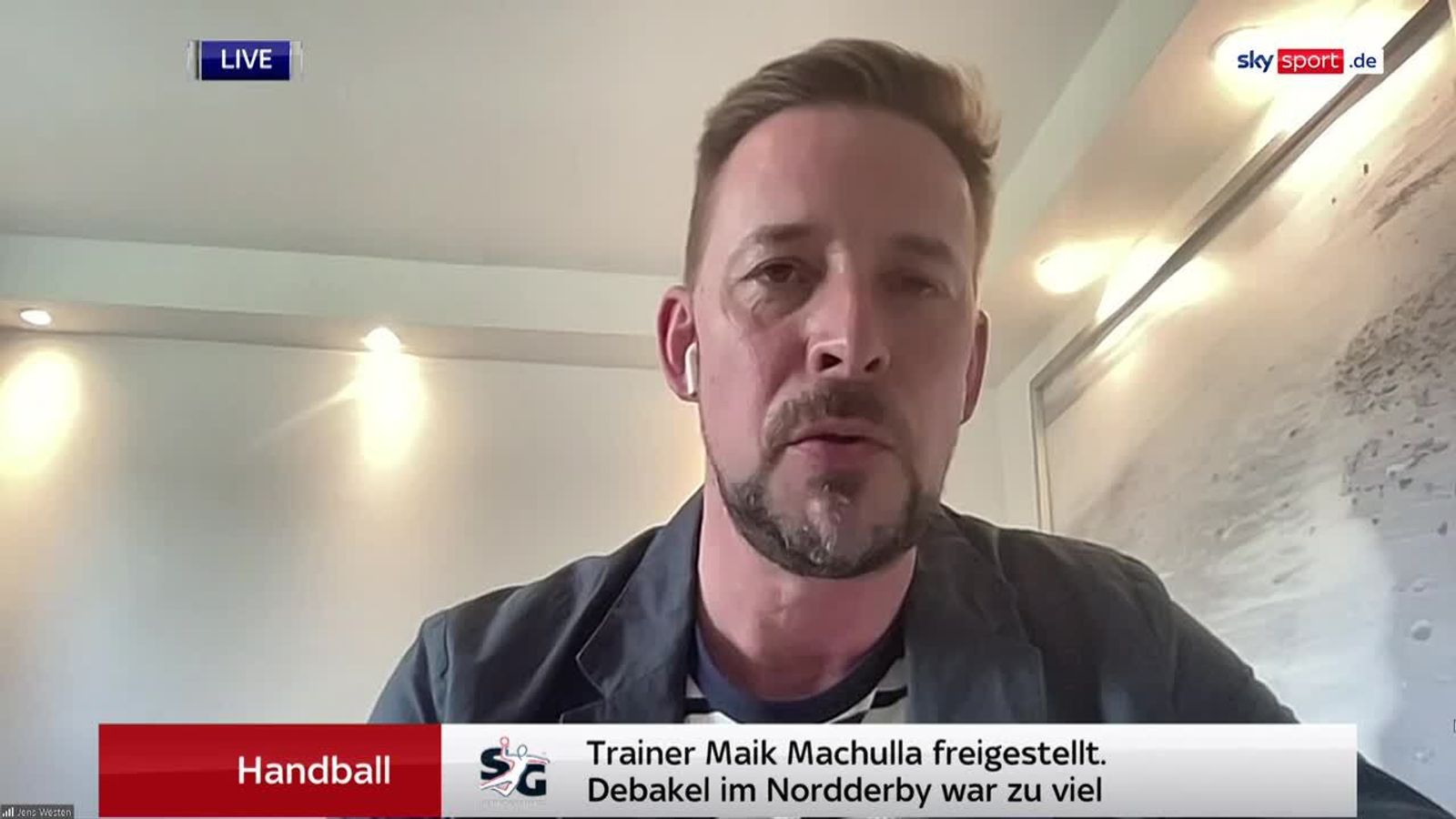 Handball Einschätzung von Jens Westen zum Aus von Machulla in Flensburg Handball News Sky Sport