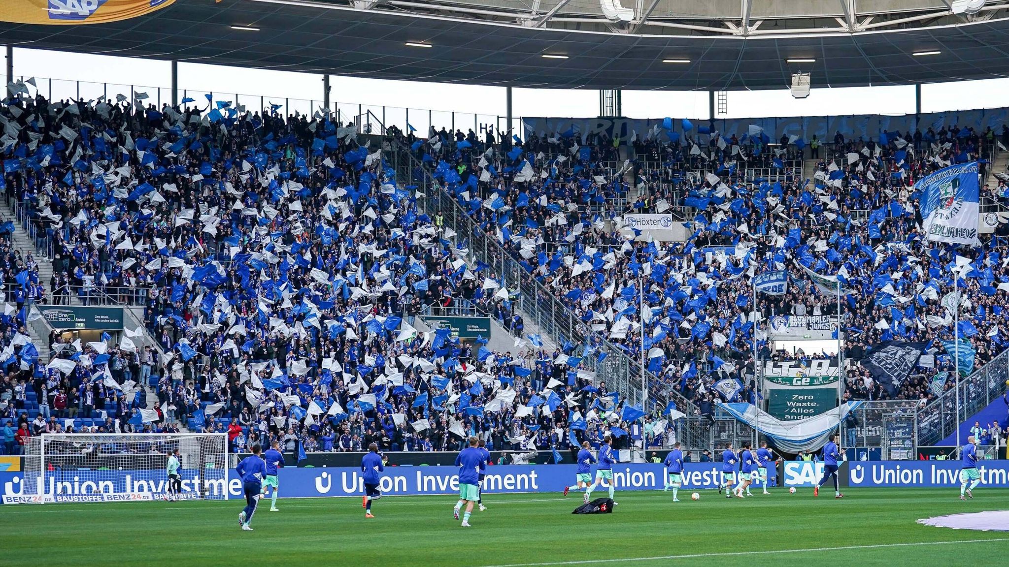 Schalke Fans In Hoffenheim