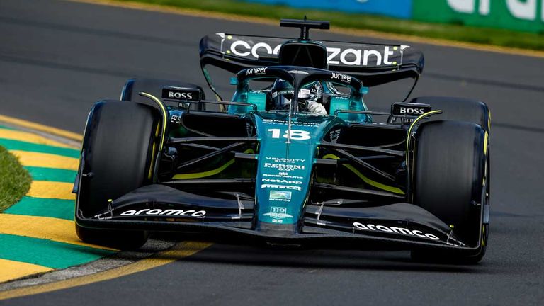 Lance Stroll (Aston Martin) in Melbourne.