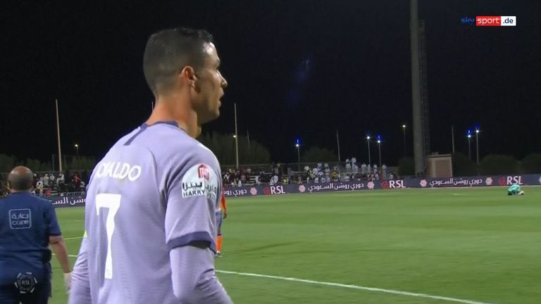 Cristiano Ronaldo ist nach dem torlosen Remis von Al-Nassr gegen Al-Fayha bedient.