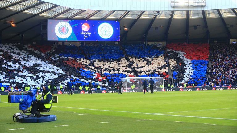 Glasgow (Schottland): Der Hampden Park ist die Heimspielstätte der schottischen Nationalmannschaft. Kapazität: 51.866.
