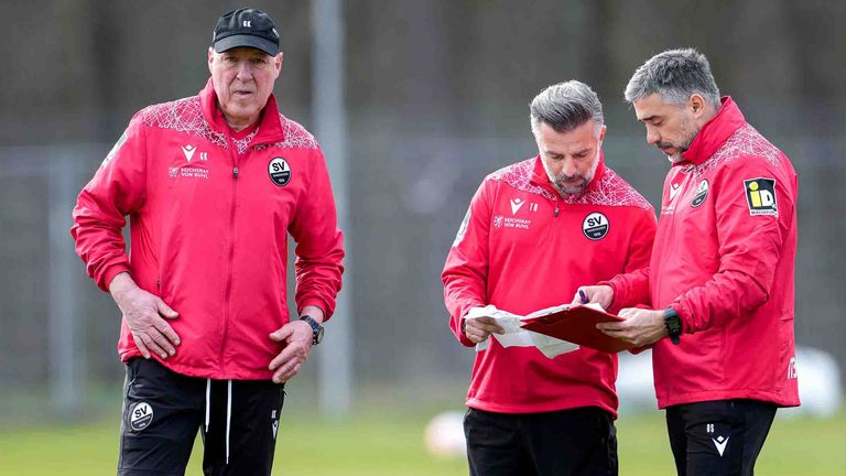 Gerhard Kleppinger (l.) und Oscar Corrochano (r.) ersetzen beim SV Sandhausen den entlassenen Trainer Tomas Oral.