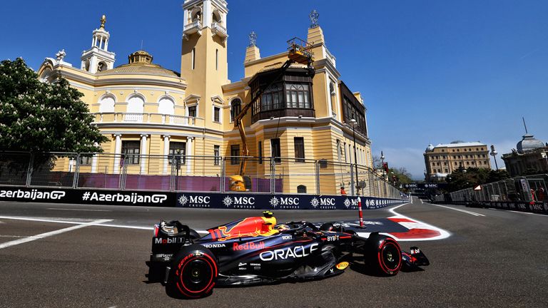 Sergio Perez (Red Bull) in Aserbaidschan.