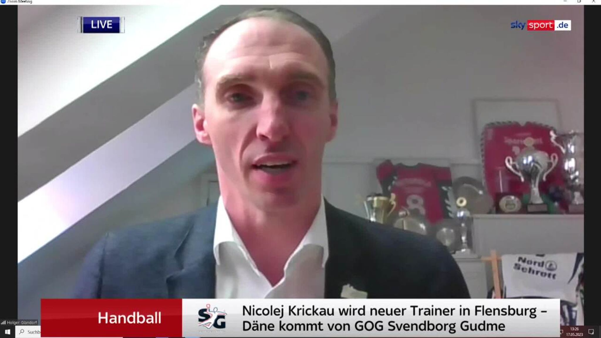 Handball SG-Geschäftsführer Glandorf über den neuen Trainer Krickau Handball News Sky Sport