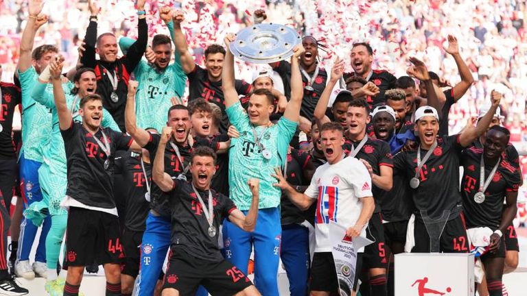 Der FC Bayern feiert den elften Meistertitel in Serie.