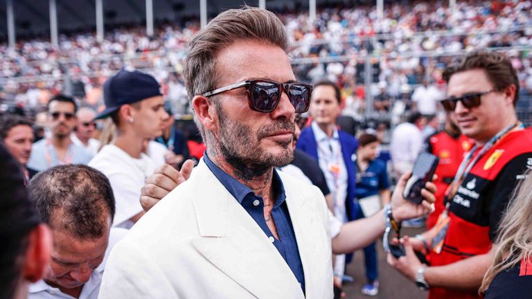 David Beckham (ehemaliger englischer Fußballprofi).