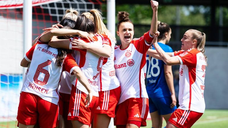 Mit einem Kantersieg gegen Potsdam sichern sich die Bayern-Frauen den deutschen Meistertitel.