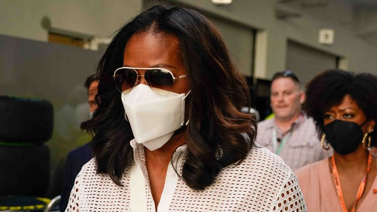 May 8, 2022, Miami, Florida, USA: May 8th 2022: Michelle Obama during the Formula 1 Miami Grand Prix in Miami FL. Brook Ward/ Miami USA - ZUMAa234 20220508_zsa_a234_215 Copyright: xAMGx