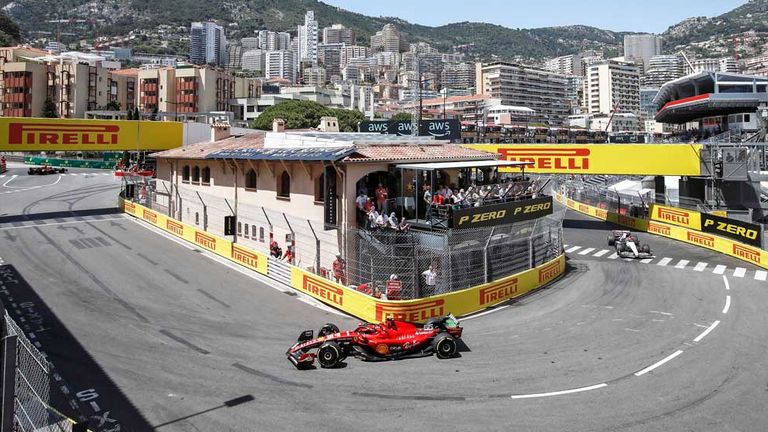 Carlos Sainz (Ferrari) in Monaco.