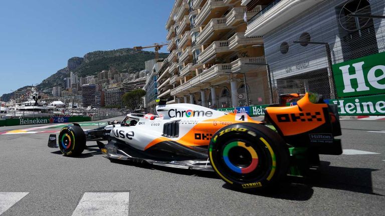Lando Norris (McLaren) in Monaco.