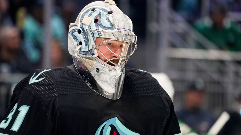  Philipp Grubauer und die Seattle Kraken stehen in den Playoffs vor dem Aus.