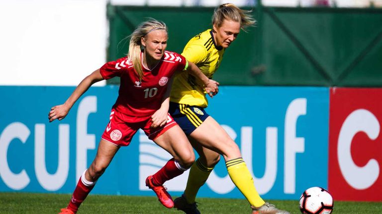 Pernille Harder (l.) und Magdalena Eriksson stehen vor einem Wechsel zum FC Bayern.