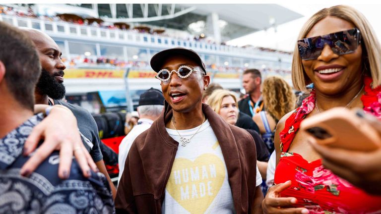 Sänger Pharrell Williams und Tennis-Ass Serena Williams.